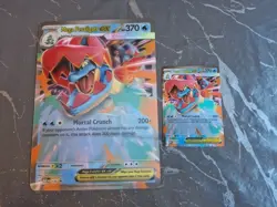Mega Feraligatr EX MEP 036 Promo Holo Half Art Pokemon TCG Card MEP036 + Jumbo 2 - Image 1