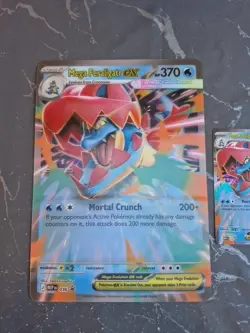 Mega Feraligatr EX MEP 036 Promo Holo Half Art Pokemon TCG Card MEP036 + Jumbo 2 - Image 2