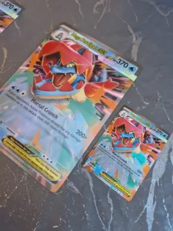 Mega Feraligatr EX MEP 036 Promo Holo Half Art Pokemon TCG Card MEP036 + Jumbo 2 - Image 4
