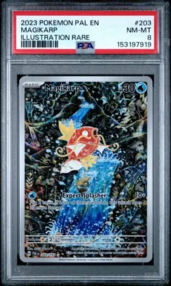 🐠Pokemon TCG Magikarp Scarlet & Violet Paldea Evolved Holo Card 203/193 PSA 8🐠 - Image 1