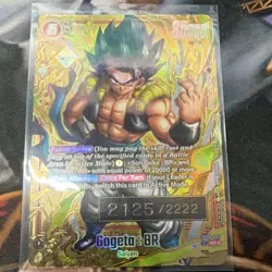 Bandai Dragon Ball Super Card Game Gogeta BR FB09-007 SR Serial Numbered Foil - Image 1