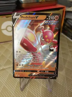 Medicham V Pokemon Prize Pack Series 2 Promo Pokemon Card NM/LP Play Stamp - Image 1