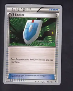 VS Seeker 109/119 Uncommon Phantom Forces Pokemon World Championship 2016 NM - Image 1