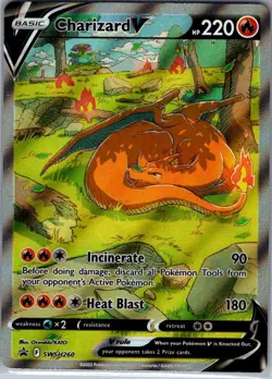 Charizard V - SWSH260 SWSH: Sword & Shield Promo Cards - Pokemon Card - NM - Image 1