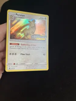 Persian SM182 MINT/EXC Stamped Pokemon Prerelease Holo Unbroken Bonds - Image 3