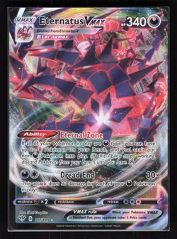 Eternatus VMAX Holo Ultra Rare Pokemon SWSH03: Darkness Ablaze 117/189 NM - Image 1