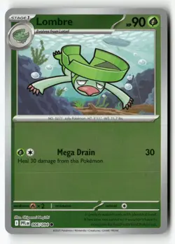 Lombre 006/094 Common Phantasmal Flames Pokemon Reverse Holo Near Mint - Image 1