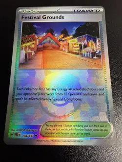 Pokemon Festival Grounds Poke Ball Reverse 108/131 PRE Prismatic Evolutions NM - Image 1