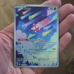 Pokemon TCG SV04 Paradox Rift Minior 201/182 Holo Illustration Rare 70 HP - Image 1