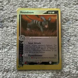 Nintendo Pokemon Houndoom Reverse Holo 34/97 ENG 2003 70 HP - Image 1