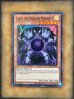 Yugioh Caius the Shadow Monarch OP19-EN004 Super Rare NM - Image 1