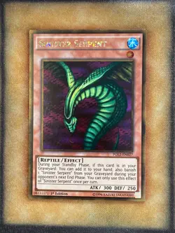 Yugioh Sinister Serpent PGL2-EN027 Gold Rare 1st Ed NM - Image 1