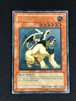 YUGIOH HIERACOSPHINX TLM-EN012 ULTIMATE PLAYED/EDGE WEAR - Image 1