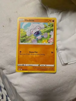 Pokemon TCG Meditite Lost Origin 099/196 Regular Common Card NM 2022 - Image 2