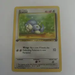 Pokemon TCG Dratini Team Rocket 53/82 Regular 1st Edition Common Card - Image 1