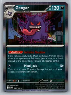 Gengar 050/088 Rare Perfect Order Pokemon Holo Near Mint - Image 1