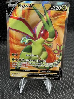 Pokemon TCG BRILLIANT STARS FLYGON V FULL ART 164/172 NM/M - Image 1