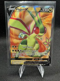 Pokemon TCG BRILLIANT STARS FLYGON V FULL ART 164/172 NM/M - Image 2