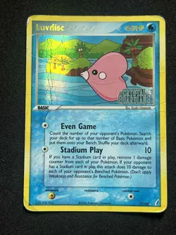 Pokemon Card - Luvdisc 7/100 - Stamped Holo EX Crystal Guardians - ENG - Image 1