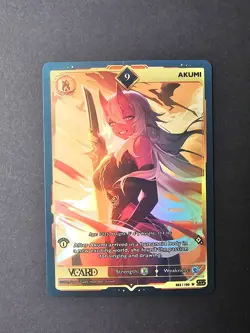 Akumi 9 Holo Card 1st Edition Rising Stars GamerSupps VCard Yoclesh 062/190 - Image 1
