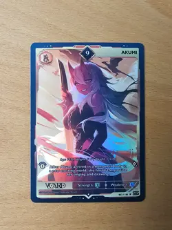 Akumi 9 Holo Card 1st Edition Rising Stars GamerSupps VCard Yoclesh 062/190 - Image 2