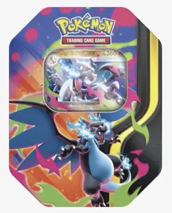 Pokemon Mega Charizard EX Factory Tin Box - Charizard X - 4 Booster Packs Sealed - Image 1