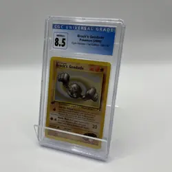 1st Edition Pokemon Brock's Geodude 66/132 Gym Heroes 2000 Graded CGC 8.5 NMINT - Image 1