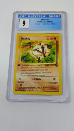 Mankey [1st Edition] #55 | Pokemon Jungle Grade: Graded 9 - Image 1