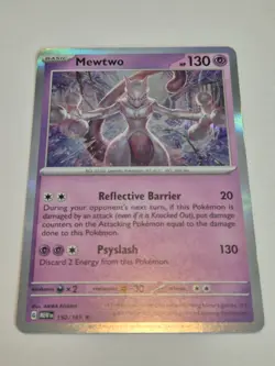 Pokemon TCG Mewtwo Scarlet & Violet-151 150/165 Holo Rare - Image 1