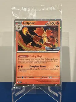 Delphox 013/086 Stamped Promo SEALED Chaos Rising Pokemon Card Best Buy Promo - Image 1