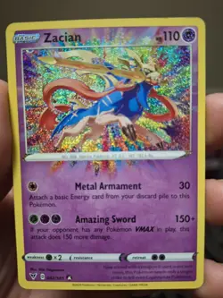 Pokemon Zacian 082/185 Amazing Rare Pokemon Card Vivid Voltage NM-M pack fresh - Image 1