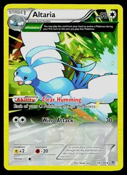 Pokemon Card Roaring Skies Altaria 74/108 Rare - Image 1