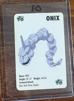 Onix #95 KFC Pokemon mini card promo 1998 - Image 1