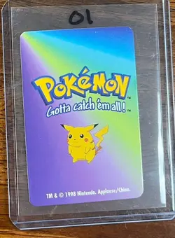 Onix #95 KFC Pokemon mini card promo 1998 - Image 2