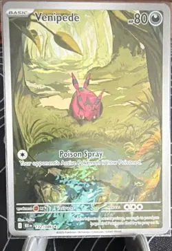 Pokemon Venipede Illustration Rare Holo Black Bolt 132/086 Basic 80 HP - Image 1