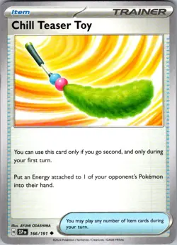Chill Teaser Toy Surging Sparks 166/191 Uncommon Pokemon Near Mint - Image 1