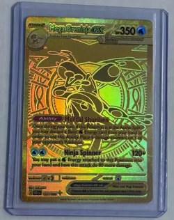 Pokemon TCG Chaos Rising Mega Greninja Ex Mega Hyper Rare 122/086 English GOLD - Image 1