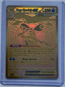Pokemon TCG Chaos Rising Mega Greninja Ex Mega Hyper Rare 122/086 English GOLD - Image 3