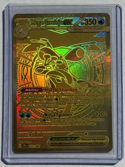 Pokemon TCG Chaos Rising Mega Greninja Ex Mega Hyper Rare 122/086 English GOLD - Image 4