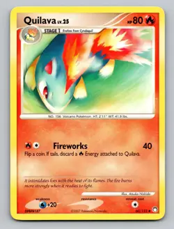 Quilava 60/123 Uncommon Mysterious Treasures Pokemon LP - Image 1