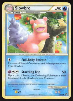 Slowbro 38/90 Uncommon HGSS Undaunted Pokemon Lightly Played - Image 1