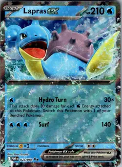 Lapras ex Perfect Order 022/088 Double Rare Holo Pokemon Near Mint - Image 1