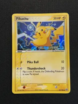 2005 POKEMON EX EMERALD #60 PIKACHU-REVERSE FOIL - Image 1
