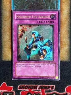 Yugioh Hallowed Life Barrier SOD-EN060 Ultimate Rare 1st Ed MP - Image 1