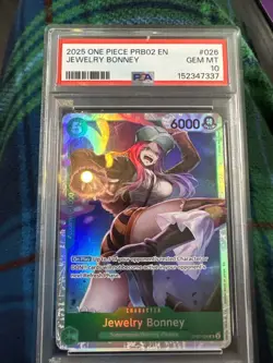One Piece 2024 500 Years In The Future Jewelry Bonney OP07-026 PSA 10 English - Image 1