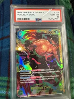 One Piece Roronoa Zoro SEC OP06-118 PSA 10 - Image 2