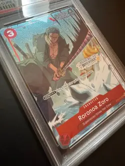 PSA 10 One Piece Card 2023 Roronoa Zoro ST01-013 Promo Treasure Cup Top 8 GEM MT - Image 5