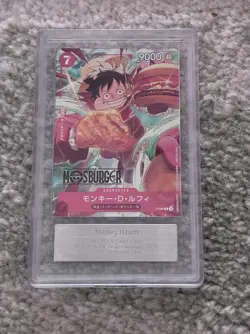 Monkey D. Luffy P-080 Mos Burger Promo ARS 10 One Piece TCG Japanese - Image 2