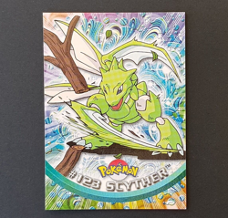 Cards Pokemon Topps Serie 2 "#123 SCYTHER" (MINT - COME NUOVA) - Image 1