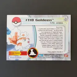 Cards Pokemon Topps Serie 2 "#118 GOLDEEN" (MINT - COME NUOVA) - Image 2